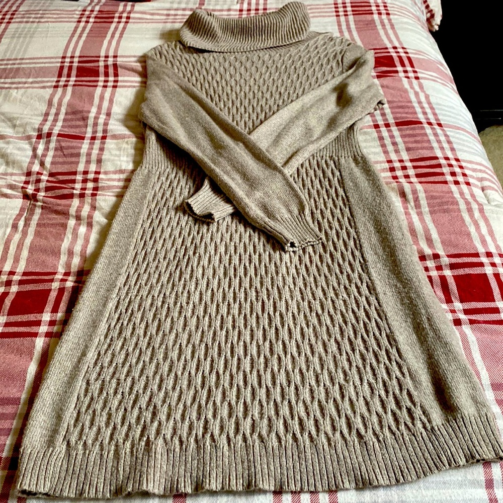Turtleneck sweater dress